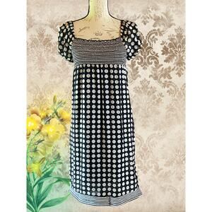 2 Hip Preppy Baby Doll Girls 16 Polka Dots & Stripes Smocked Cottage Dress